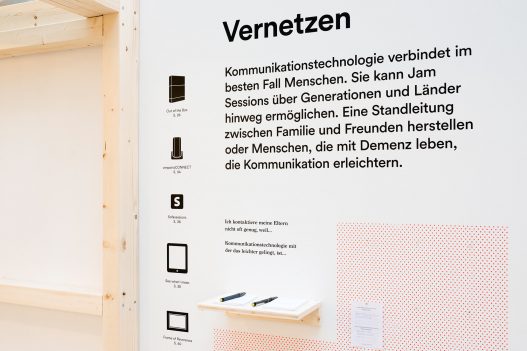 Design Diversity Detailaufnahme der Ausstellung zum Thema Vernetzen
