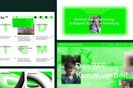 ZFF – Zentrum Fokus Forschung Website